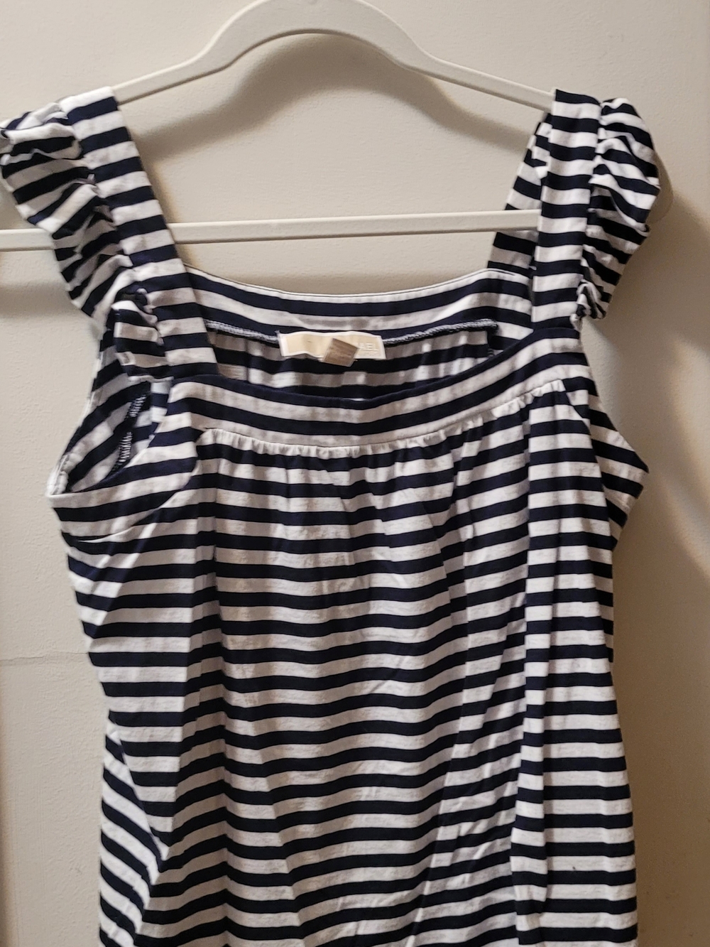 MICHAEL Michael Kors Navy and White Striped Top